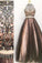 Two pieces A line Beaded 2019 Tulle prom dress dresses for prom Long prom dress