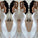 White Prom Dresses 2019 Long Trumpet/Mermaid Straps Chiffon Prom Dresses
