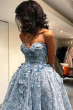 Unique Lace Sweetheart High Low Ball Gown Prom Dresses For Teens Graduation Dresses