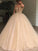 Unique Spaghetti Straps V Neck Beads Ball Gown Tulle Prom Dresses Quinceanera Dresses