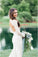 Vintage Long Sleeve Deep V Neck Mermaid Lace Wedding Dress Ivory Backless Bridal Dress